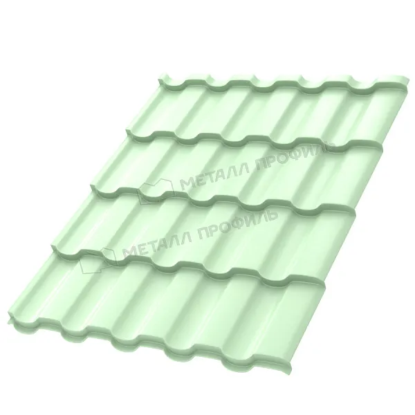 Металлочерепица МП, Монтекристо ML 0.5 мм, NormanMP, RAL 6019