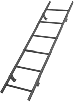 Лестница кровельная универсальная, Roofsystems Prestige 400, L=1800 мм, RAL 7024