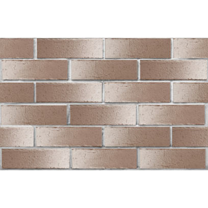Кирпич облицовочный клинкерный ЛСР, 0.71НФ пустотелый, Нарвик коричневый с белым, винтаж, М300, 250х85х65 мм