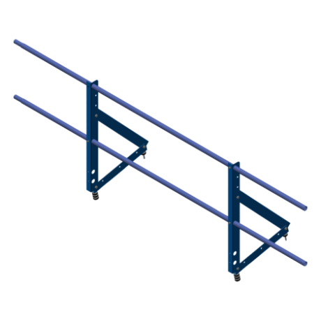 Ограждение для фальцевой кровли, Optima, H=650 мм, L=2000 мм, RAL 5005