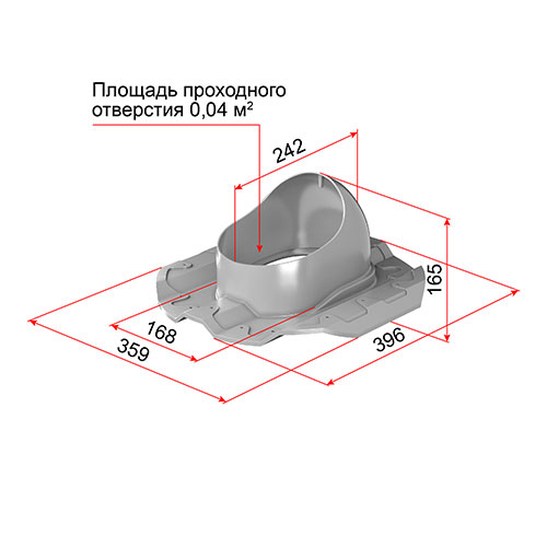 Проходной элемент для профнастила Технониколь PROF-20, цвет: коричневый