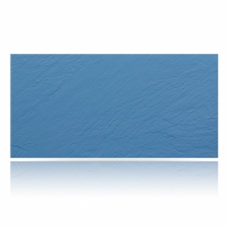 Керамогранит Уральский фасад, моноколор, рельеф синий 1200x600x11 мм