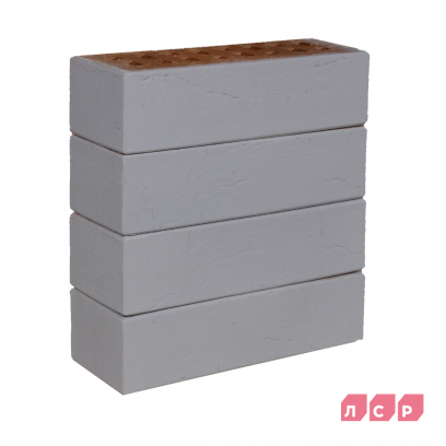 Кирпич облицовочный клинкерный ЛСР, 0.71НФ пустотелый, Осло серый, винтаж, М300, 250х85х65 мм