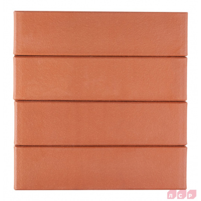 Кирпич облицовочный клинкерный ЛСР, 0.71НФ пустотелый, Лондон красный, гладкий, М300, 250х85х65 мм