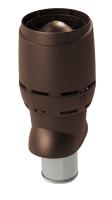 FLOW XL Вентиляционный выход + колпак, VILPE 200Р/300/500 мм, коричневый
