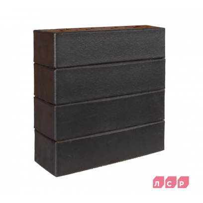 Кирпич облицовочный клинкерный ЛСР, 0.71НФ пустотелый, Гётеборг коричнев-графитовый ангоб, гладкий, М300, 250х85х65 мм