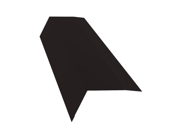 GL Карнизная планка, 100х65 мм 0.45 мм, PE, RAL 9005, L=2000 мм