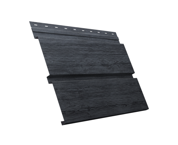 GL Софит металлический Квадро Брус, с перфорацией 0.45 мм, Print Premium, Grey Wood TwinColor