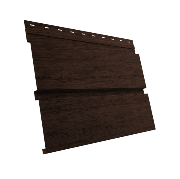 GL Софит металлический Квадро Брус, без перфорации 0.45 мм, Print Premium, Antique Wood TwinColor
