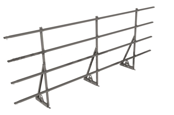 Ограждение кровельное для фальцевой кровли Roofsystems Prestige Next фальц, H=1200 мм RAL 7004, L=3000 мм