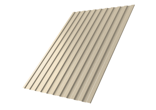 Профилированный лист GL C8 A, 0.45 мм, Print Elite, Milky Wood TwinColor