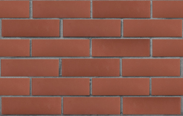 Кирпич облицовочный клинкерный ЛСР, 0.71НФ пустотелый, Эдинбург темно-красный, гладкий, М300, 250х85х65 мм