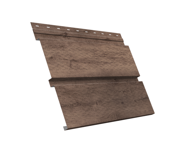 GL Софит металлический Квадро Брус, с перфорацией 0.45 мм, Print Premium, Almond Wood Fresh