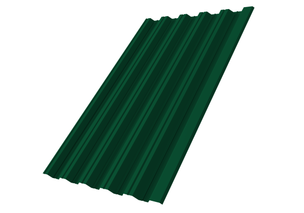 Профилированный лист GL HC35 R, 0.45 мм, PE-double, RAL 6005