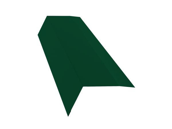 GL Карнизная планка, 100х65 мм 0.45 мм, PE-Double, RAL 6005, L=3000 мм