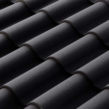 Композитная черепица Metrotile Romana, цвет: Coal Black