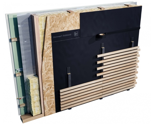 Eurovent FASSADE SK2 мембрана для фасадов с зазорами до 50 мм, 1.5х50 м, рулон 75 м²