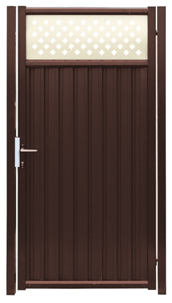 Калитка Estet Plus  2.4 х 1.0 м, RAL 8017