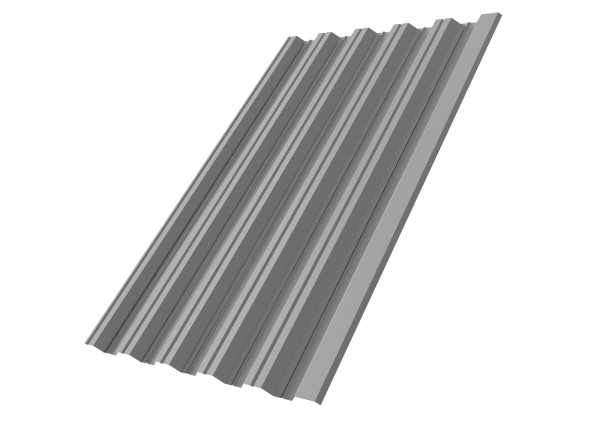 Профилированный лист GL HC35 R, 0.45 мм, PE, RAL 9006