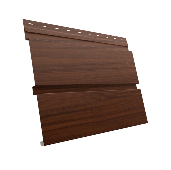 GL Софит металлический Квадро Брус, без перфорации 0.45 мм, Print Elite, Choco Wood TwinColor