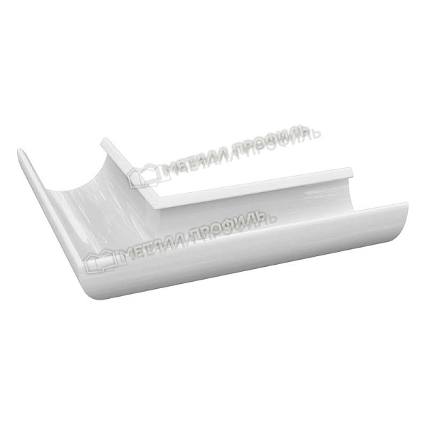 Угол желоба универсальный 90°, Ø185 мм, Металл Профиль Проект, PE, RAL 9003