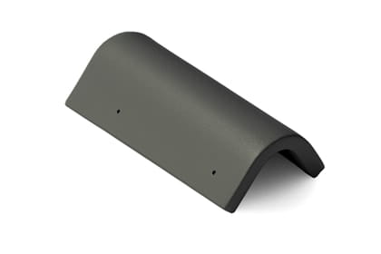 Боковая универсальная черепица Braas Тегалит цвет: черный