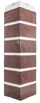 Угол фасадный Альта Профиль, Кирпич Рижский, 440 х 110 мм цвет: 01