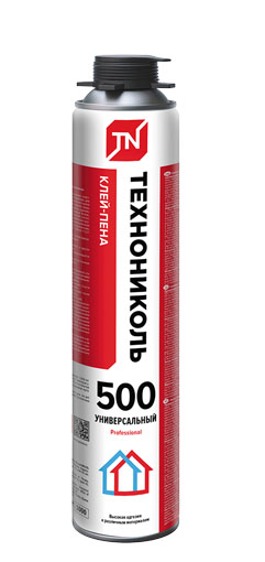 Клей-пена Технониколь, полиуретановый, Professional 500, 1000 мл