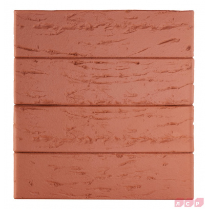 Кирпич облицовочный керамический ЛСР, 1НФ пустотелый, цвет: красный, рустик, М175, 250х120х65 мм