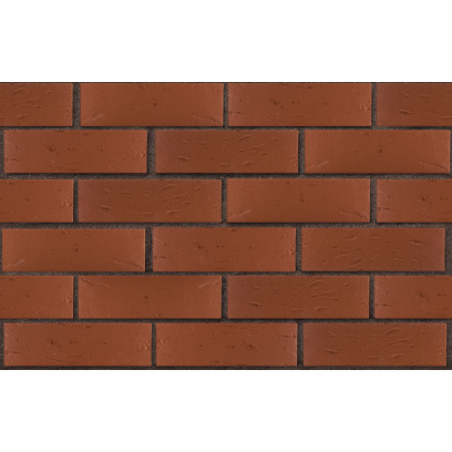 Кирпич облицовочный керамический ЛСР, 1НФ пустотелый, цвет: темно-красный, рустик, М175, 250х120х65 мм