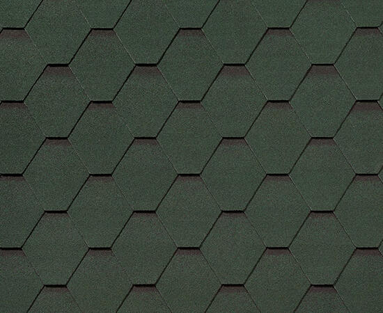 Битумная черепица RoofShield, Классик, стандарт цвет: зеленый с оттенением, 3 м² / уп.