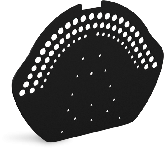 Заглушка конька Eurovent DECK, цвет: чёрный