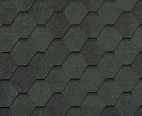 Битумная черепица RoofShield, Фемили Eco Lite, стандарт цвет: зеленый с оттенением, 3 м² / уп.