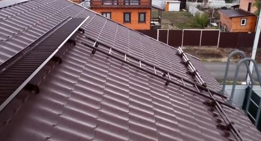 Лестница кровельная, универсальная Roofsystems Prestige 600, L=1200 мм RAL 8017