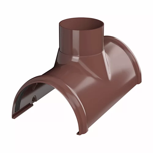 Воронка желоба Технониколь пвх, стандарт Ø 125 мм, цвет: коричневый
