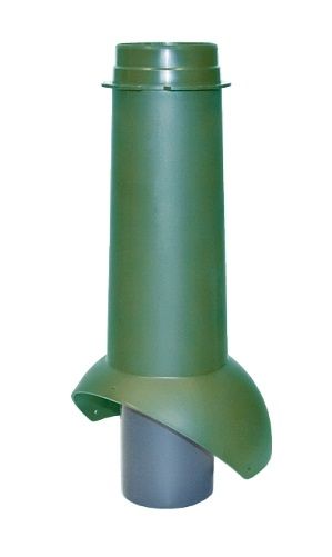 Вентиляционный выход канализации Krovent Pipe-VT IS 110 мм зеленый