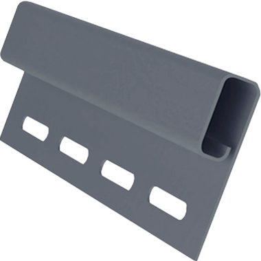 Финишная планка пвх, Grand Line, L=3000 мм серия Standart, цвет: серый графит