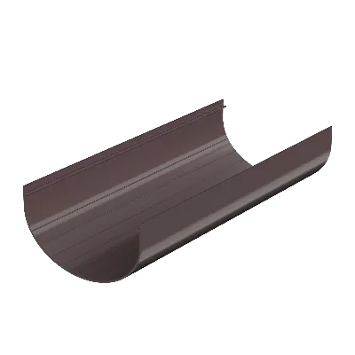 Желоб водосточный, Технониколь, оптима Ø 120 мм, L=1500 мм, цвет: темно-коричневый