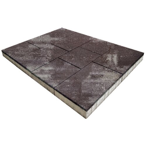 Тротуарная плитка SteinRus Инсбрук Ланс 60 мм 300/450 х 300 мм, цвет: браун