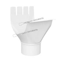 Воронка выпускная Ø125/90 мм, Металл Профиль, GS lite, PE, RAL 9003