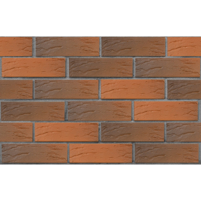 Кирпич облицовочный керамический ЛСР, 1НФ пустотелый, цвет: красный Флэш, рустик, М175, 250х120х65 мм