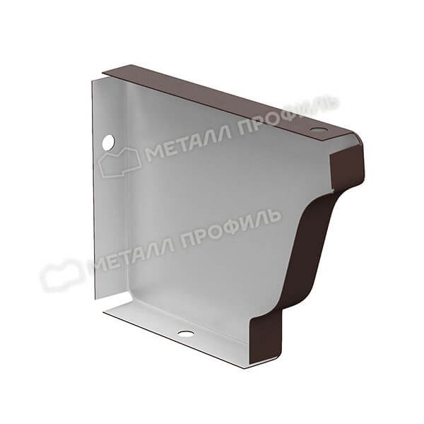 Заглушка желоба правая, Металл Профиль Бюджет, Ø120х86 мм, RR 32