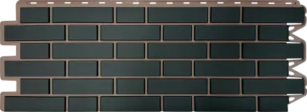 Фасадные панели Альта Профиль, Кирпич клинкерный, 1220 х 440 мм цвет: графит