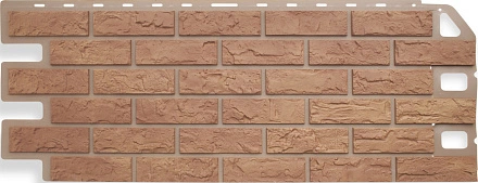 Фасадные панели Альта Профиль, Кирпич, 1140 х 480 мм цвет: бежевый