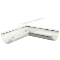 Угол желоба внутренний 90°, Ø125 мм, Металл Профиль, GrandSystem, PE, RAL 9010