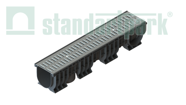 Решетка водоприемная Standartpark, Basic DN150, стальная оцинкованная, кл.А, арт: 22101-Щ