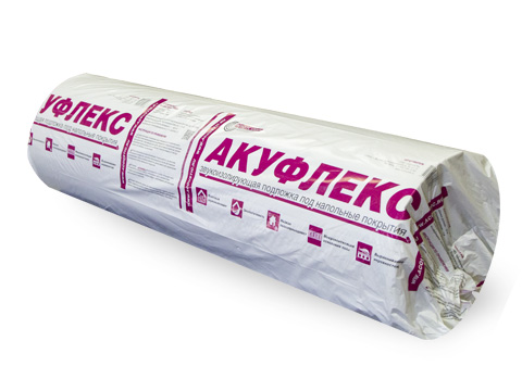 Acoustic Group, Акуфлекс, подложка звукоизоляционная 4 мм, рул 1.5 х 1 м