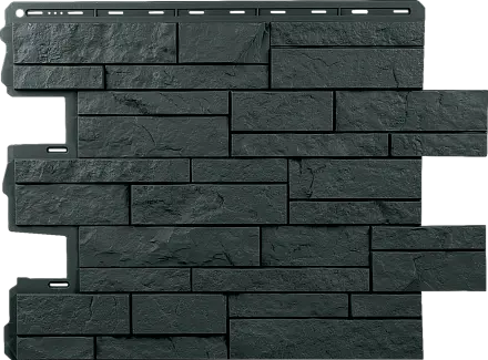 Фасадные панели Альта Профиль, Шотландия ЭКО, 800 х 590 мм цвет: графит