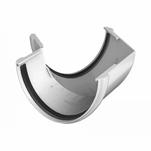 Угол желоба универсальный 135°, Технониколь пвх, стандарт Ø 125 мм, цвет: белый