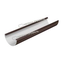 Желоб водосточный Ø185 мм, Металл Профиль Проект, L=3000 мм, PE, RAL 8017